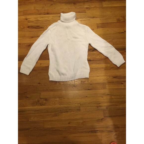 ANN TAYLOR LOFT WHITE CREW NECK SWEATER WOMEN SMALL - Picture 4 of 4